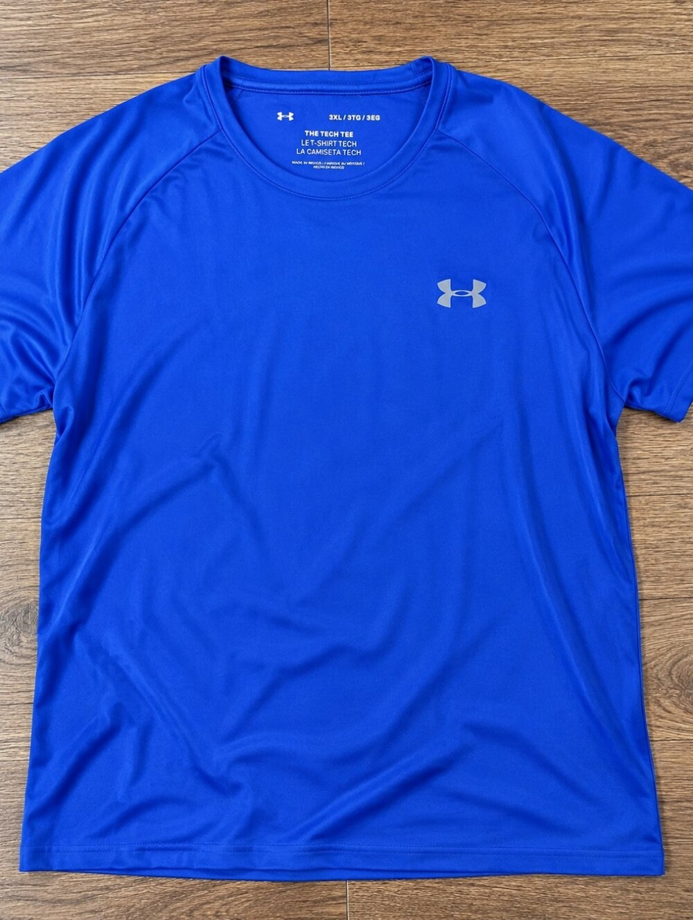 Under Armour Tech Tee Men’s 3XL Blue Short Sleeve Performance Athletic Shirt #3